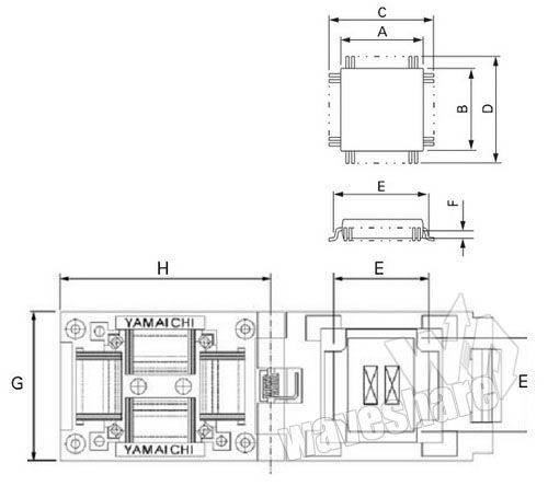 QFP64/TQFP64/FQFP64/PQFP64 Yamaichi IC Test Socket  