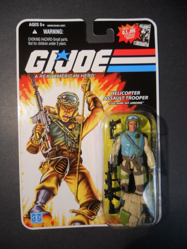   AIRBORNE GI Joe 25th Anniversary Wave 11 New 2008 Hasbro Comic Series