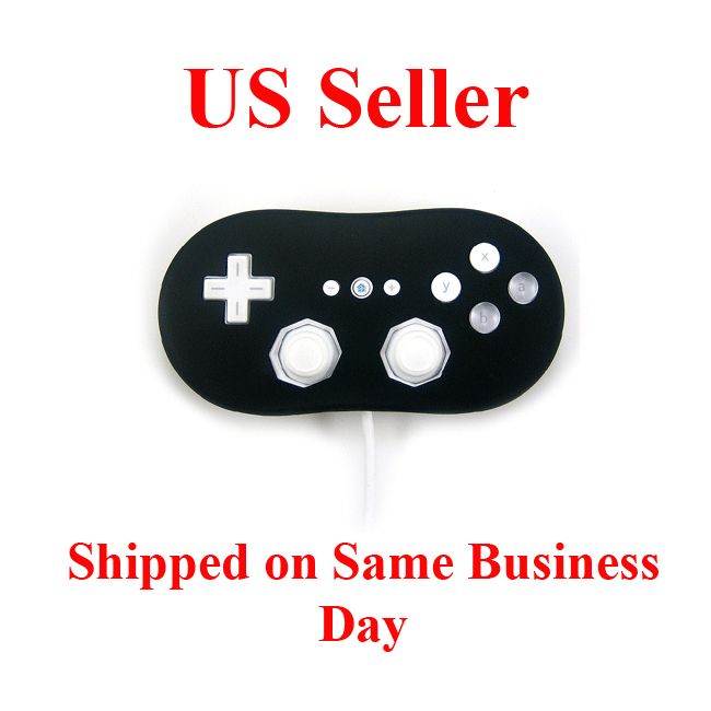 New Nintendo Wii Classic Controller Silicone Skin Black  