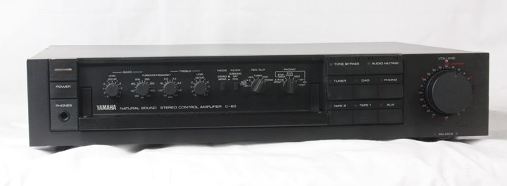 YAMAHA C 60 PREAMPLIFIER PHONO STAGE PREAMP V. CLEAN  