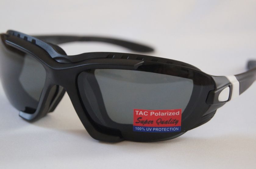 Polarized Changeable Sunglasses (bk w/smoke lens)+case  