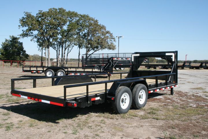 New 20 x 83 Gooseneck Equipment Lowboy Trailer with 7K Axles  