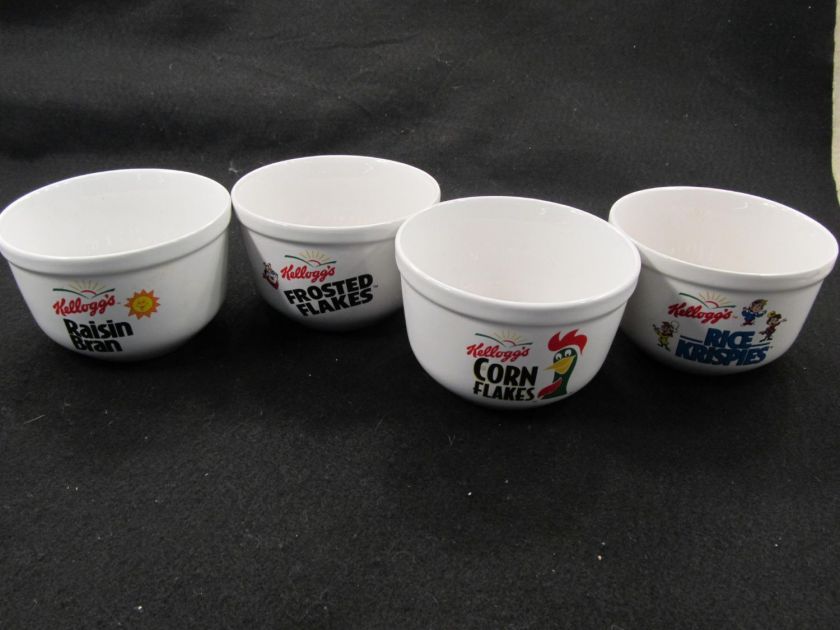 Set of 4 Kelloggs Cereal Bowls by Houston Harvest  