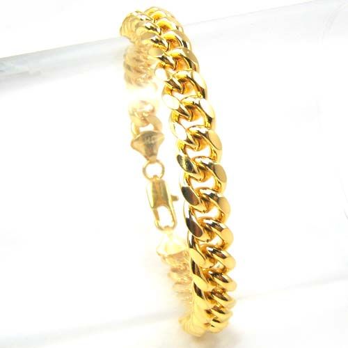 GORGEOUS RING TWIST 18K YELLOW GOLD GEP 8.5BRACELET  