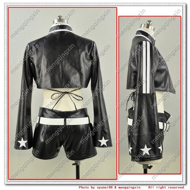 Black Rock Shooter Black Gold Saw cosplay costume  