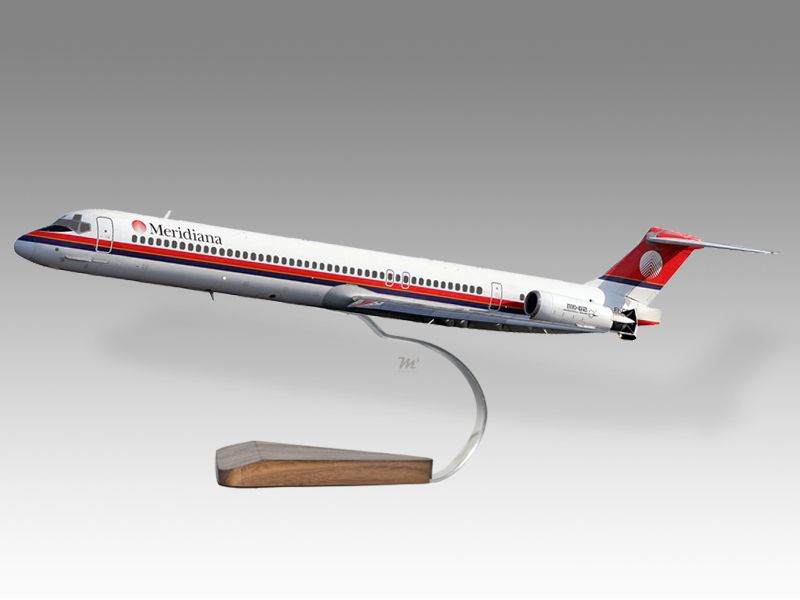 McDonnell Douglas MD 81 Meridiana Wood Airplane Model  