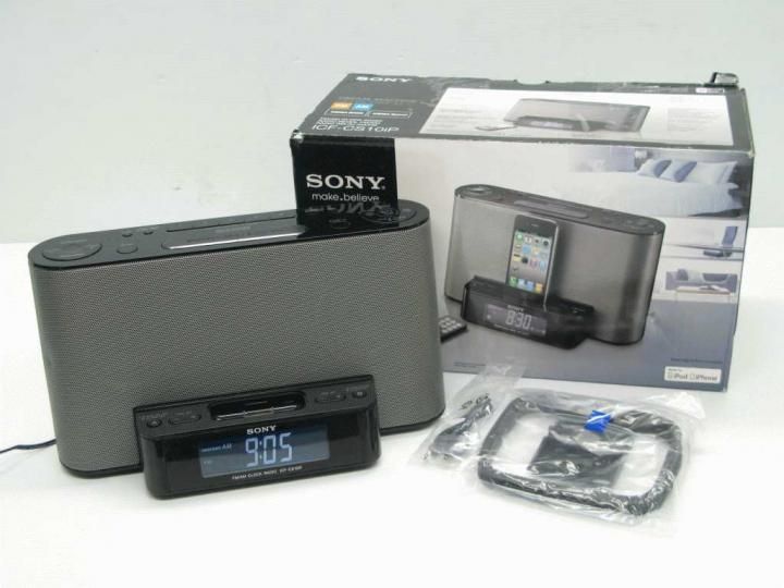 Sony ICFCS10iP Speaker Dock with Alarm Clock and Radio for iPod/iPhone 