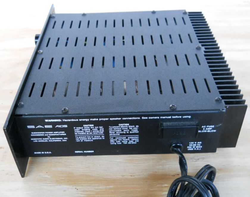 SAE A105 Subwoofer Amplifier  