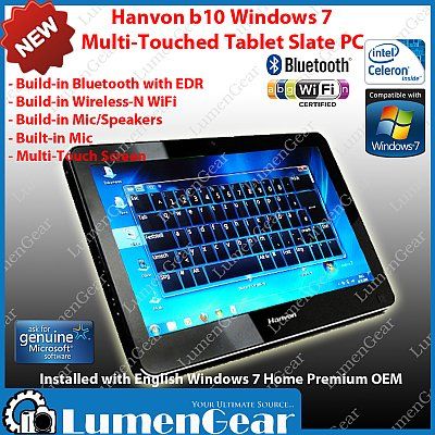 Hanvon Touchpad B10C Tablet Slate Tab PC Windows 7 ENG  