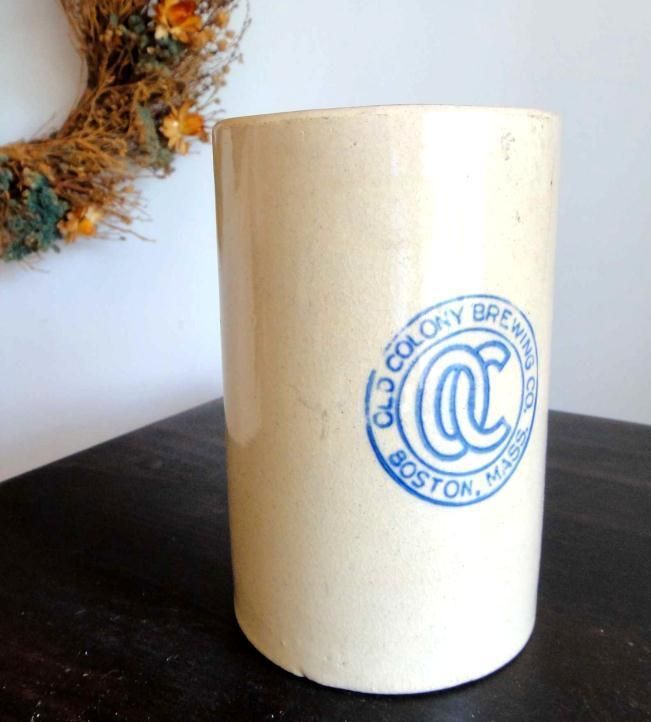 vintage/antique OLD COLONY BREWING MUG beer BOSTON MA  