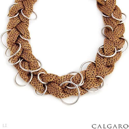   JEWELS Necklace Couture Woven Colored Sterling Silver Thread $1,630