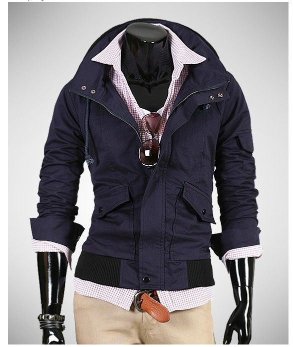 This is korea Mens erect collars designed coat.It is a slim stylish 