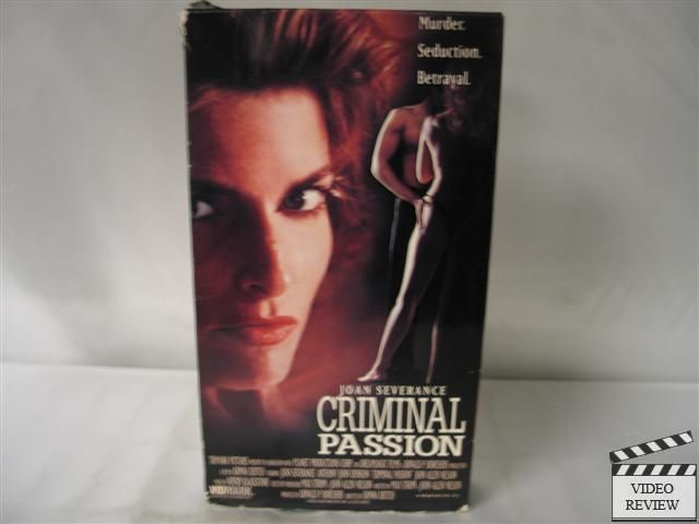 Criminal Passion VHS Joan Severance, Anthony Denison 031398598633 