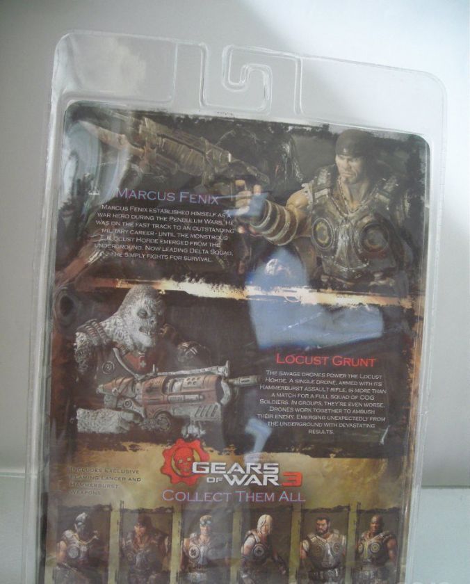 NECA  6 NEW 7 XBOX GAME Gears Of War 3 Marcus Fenix vs Locust Grunt 