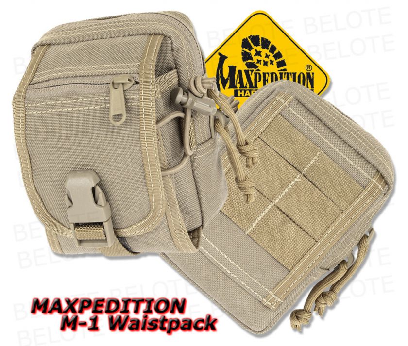 Maxpedition 0307 M 1 Waistpack 5x3x2 KHAKI 0307K *NEW*  